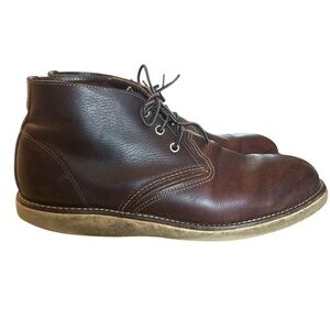 Red Wing 3141 Heritage Work Chukka Lace Up Boots in Briar Oil Slick Leather 11.5